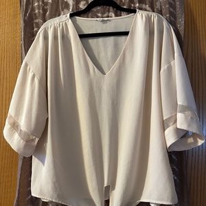 Blush  blouse with tie